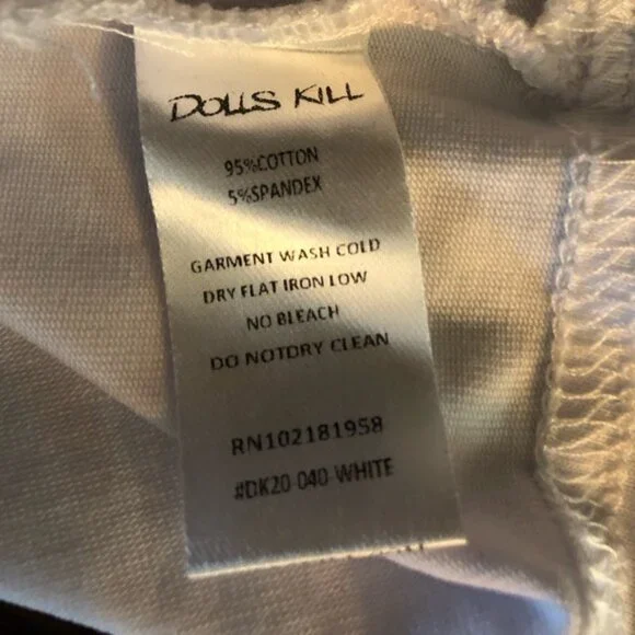 DOLLS KILL embroidered logo crop tank top - Picture 8 of 8